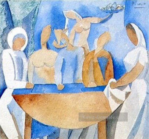 Carnaval au bistrot tude 1908 Kubismus Pablo Picasso Ölgemälde